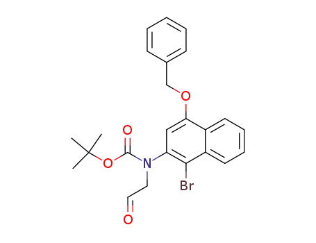 Carbamic acid,
[1-bromo-4-(phenylmethoxy)-2-naphthalenyl](2-oxoethyl)-,
1,1-dimethylethyl ester