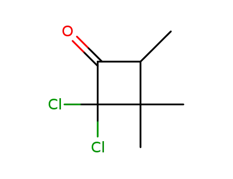 Molecular Structure of 68212-49-7 (2,2-dichloro-3,3,4-trimethylcyclobutanone)