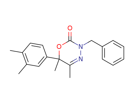 2H-1,3,4-Oxadiazin-2-one,6-(3,4-dimethylphenyl)-3,6-dihydro-5,6-dimethyl-3-(phenylmethyl)-