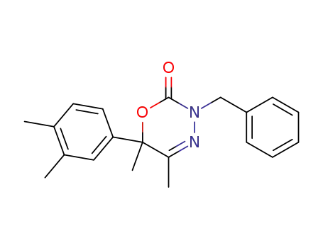 Molecular Structure of 105889-12-1 (3-benzyl-6-(3,4-dimethylphenyl)-5,6-dimethyl-3,6-dihydro-2H-1,3,4-oxadiazin-2-one)
