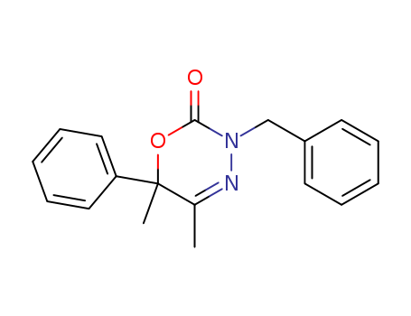 2H-1,3,4-Oxadiazin-2-one,3,6-dihydro-5,6-dimethyl-6-phenyl-3-(phenylmethyl)-