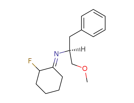 (E)-2-fluorocyclohexanone (S)-(-)-(1-methoxy-3-phenylprop-2-yl)imine