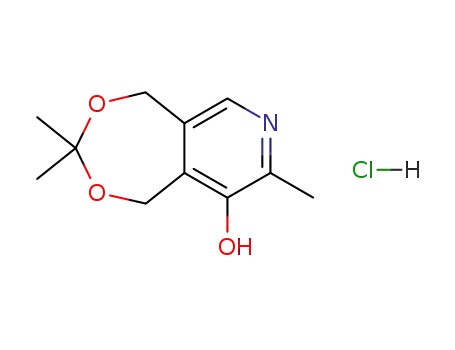 Molecular Structure of 111422-99-2 (chlorhydrate d'hydroxy-8 trimethyl-2,2,7 pyrido-<4,5-e>dioxa 1,3-cycloheptane)