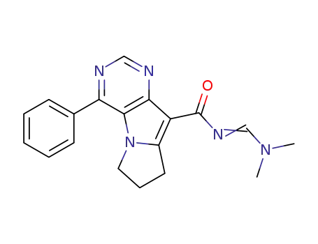 6H-Pyrimido(4,5-b)pyrrolizine-9-carboxamide, 7,8-dihydro-N-((dimethylamino)methylene)-4-phenyl-