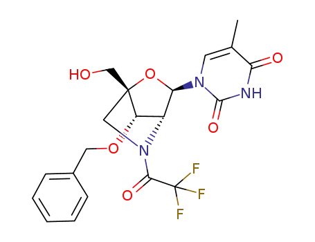 (1R,3R,4R,7S)-7-benzyloxy-1-hydroxymethyl-3-(thymin-1-yl)-5-trifluoroacetyl-2-oxa-5-azabicyclo[2.2.1]heptane