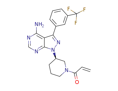 (R)-1-(3-(4-amino-3-(3-(trifluoromethyl)phenyl)-1H-pyrazolo[3,4-d]pyrimidin-1-yl)piperidin-1-yl)prop-2-en-1-one