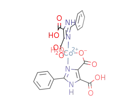 Co(2-phenyl-1H-imidazole-4,5-dicarboxylate)2(H<sub>2</sub>O)
