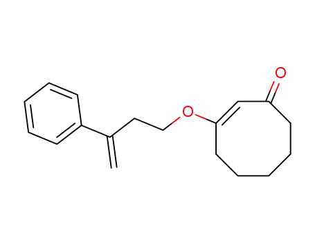 Molecular Structure of 109183-23-5 (3-<(3-phenyl-3-butenyl)oxy>-2-cycloocten-1-one)