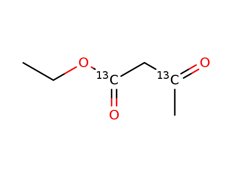 Molecular Structure of 77504-73-5 (ETHYL ACETOACETATE (1,3-13C2))