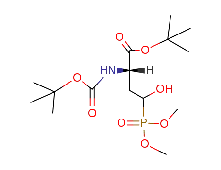 Molecular Structure of 130568-04-6 (t-butyl (2S,4RS)-2-(t-butoxycarbonylamino)-4-(dimethylphosphono)-4-hydroxybutanoate)
