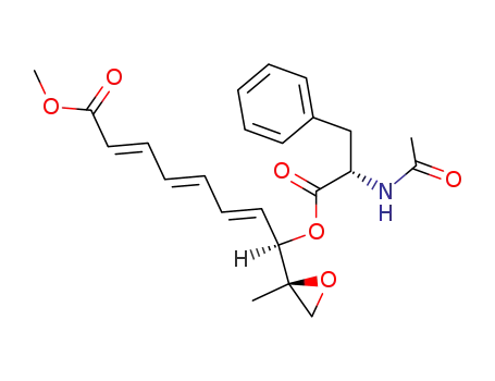 (2E,4E,6E)-(R)-8-((S)-2-Acetylamino-3-phenyl-propionyloxy)-8-((R)-2-methyl-oxiranyl)-octa-2,4,6-trienoic acid methyl ester
