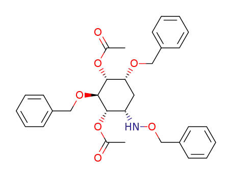 Acetic acid (1R,2R,3S,4S,6R)-3-acetoxy-2,6-bis-benzyloxy-4-benzyloxyamino-cyclohexyl ester