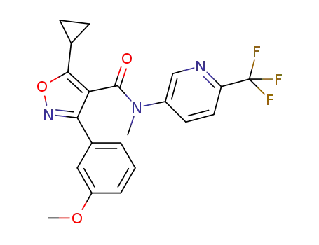 C<sub>21</sub>H<sub>18</sub>F<sub>3</sub>N<sub>3</sub>O<sub>3</sub>