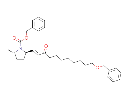 (2R,5S)-2-((E)-11-Benzyloxy-3-oxo-undec-1-enyl)-5-methyl-pyrrolidine-1-carboxylic acid benzyl ester