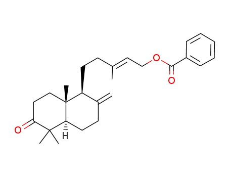 (+)-3-oxolabda-8<sup>(17)</sup>,13(E)-dien-15-yl benzoate