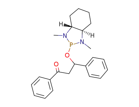 Molecular Structure of 137944-10-6 (3-((3aR,7aR)-1,3-Dimethyl-octahydro-benzo[1,3,2]diazaphosphol-2-yloxy)-1,3-diphenyl-propan-1-one)