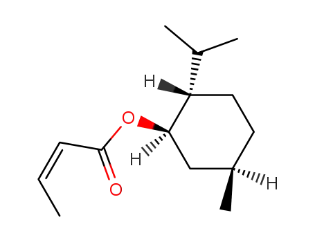 2-Butenoic acid, (1R,2S,5R)-5-methyl-2-(1-methylethyl)cyclohexyl ester,
(2Z)-