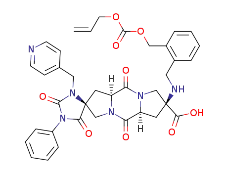 (3'S,4S,9'S,11'S)-2,2',5,8'-tetraoxo-1-phenyl-11'-({[2-({[(prop-2-en-1-yloxy)carbonyl]oxy}methyl)phenyl]methyl}amino)-3-(pyridin-4-ylmethyl)-1',7'-diazaspiro[imidazolidine-4,5'-tricyclo[7.3.0.0<sup>3,7</sup>]dodecane]-11'-carboxylic acid