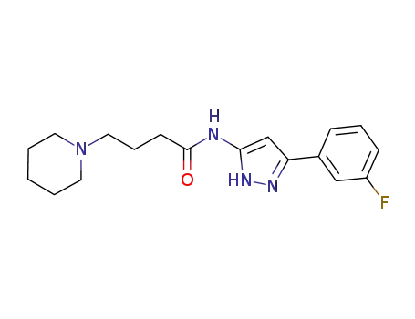 Molecular Structure of 948881-91-2 (C<sub>18</sub>H<sub>23</sub>FN<sub>4</sub>O)