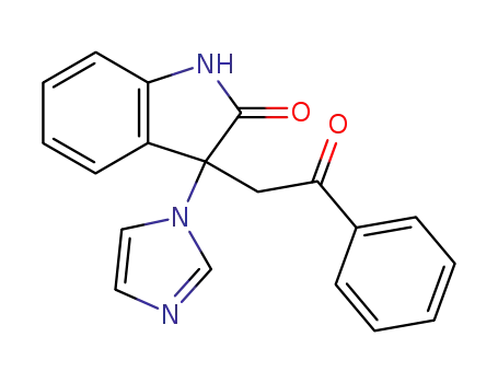 Molecular Structure of 77014-95-0 (3-Imidazol-1-yl-3-(2-oxo-2-phenyl-ethyl)-1,3-dihydro-indol-2-one)