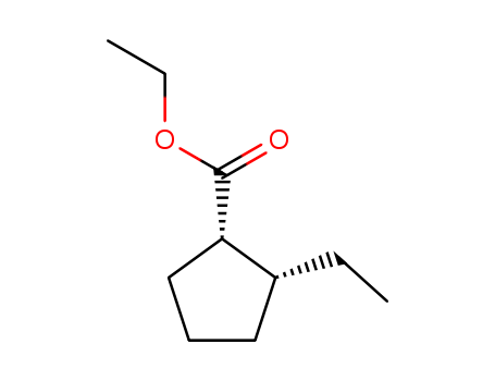 Cyclopentanecarboxylic acid, 2-ethyl-, ethyl ester, cis-
