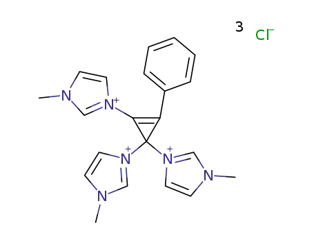 1H-Imidazolium,
1,1',1''-(2-phenyl-1-cyclopropen-1-yl-3-ylidene)tris[3-methyl-, trichloride