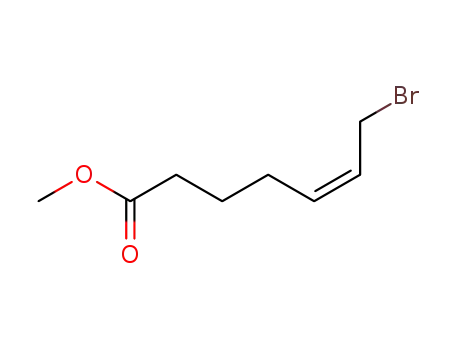 Molecular Structure of 51751-83-8 (5-Heptenoic acid, 7-bromo-, methyl ester, (5Z)-)
