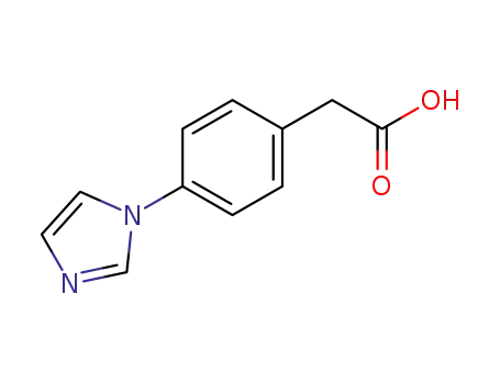 Molecular Structure of 1000543-86-1 ((4-Imidazol-1-yl-phenyl)-acetic acid)