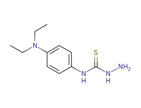 Molecular Structure of 102339-01-5 (Hydrazinecarbothioamide,N-[4-(diethylamino)phenyl]-)
