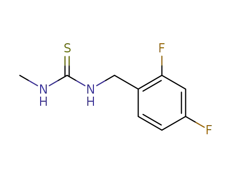 Molecular Structure of 1400799-52-1 (1-(2,4-difluorobenzyl)-3-methylthiourea)