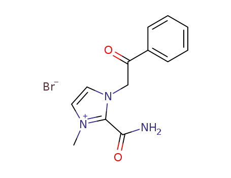 1H-Imidazolium, 2-(aminocarbonyl)-1-methyl-3-(2-oxo-2-phenylethyl)-,
bromide