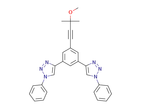 5-(3-methoxy-3-methylbut-1-yn-1-yl)-1,3-bis(1-phenyl-1H-1,2,3-triazol-4-yl)benzene