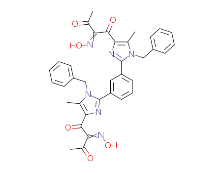 1,2,3-Butanetrione,
1,1'-[1,3-phenylenebis[5-methyl-1-(phenylmethyl)-1H-imidazole-2,4-diyl]
]bis-, 2,2'-dioxime