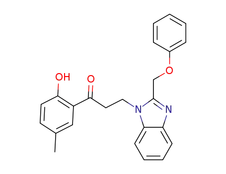 1-(2-hydroxy-5-methylphenyl)-3-(2-phenoxymethyl-1H-benzimidazol-1-yl)-1-propanone