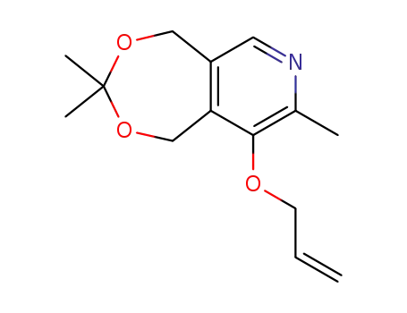 allyloxy-8 trimethyl-2,2,7 pyrido-<4,5-e>dioxa-1,3 cycloheptane