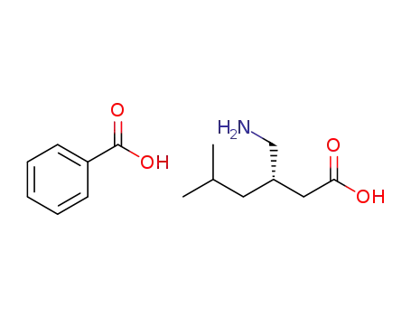 Molecular Structure of 1414928-43-0 ((S)-3-(aminomethyl)-5-methylhexanoic acid benzoate)