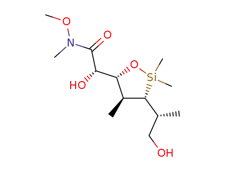 (S)-2-Hydroxy-2-[(3R,4S,5R)-3-((R)-2-hydroxy-1-methyl-ethyl)-2,2,4-trimethyl-[1,2]oxasilolan-5-yl]-N-methoxy-N-methyl-acetamide