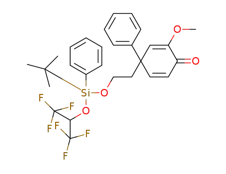 1-(2-((tert-butyl((1,1,1,3,3,3-hexafluoropropan-2-yl)oxy)-(phenyl)silyl)oxy)ethyl)-3-methoxy-[1,1'-biphenyl]-4(1H)-one