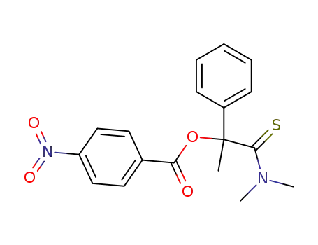 Molecular Structure of 115245-19-7 (Benzeneethanethioamide, N,N,a-trimethyl-a-[(4-nitrobenzoyl)oxy]-)