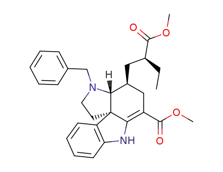 (3aR,4S,11bS)-3-Benzyl-4-((S)-2-methoxycarbonyl-butyl)-2,3,3a,4,5,7-hexahydro-1H-pyrrolo[2,3-d]carbazole-6-carboxylic acid methyl ester
