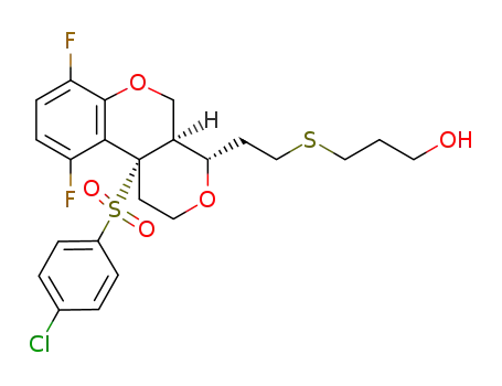 C<sub>23</sub>H<sub>25</sub>ClF<sub>2</sub>O<sub>5</sub>S<sub>2</sub>