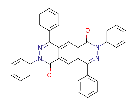 Molecular Structure of 61371-02-6 (Pyridazino[4,5-g]phthalazine-1,6(2H,7H)-dione, 2,4,7,9-tetraphenyl-)