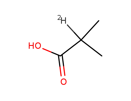 Molecular Structure of 19136-93-7 (2-METHYLPROPIONIC-2-D1 ACID)