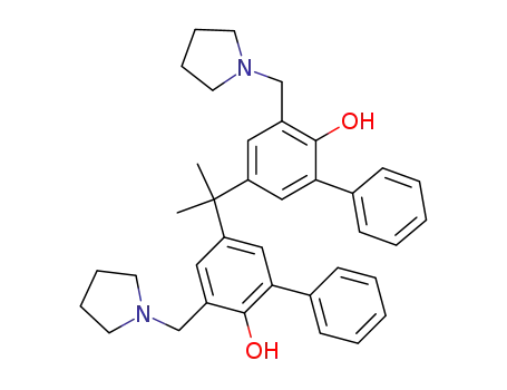 5,5''-(1-methylethylidene)bis<3-(1-pyrrolidinylmethyl)<1,1'-biphenyl>-2-ol>