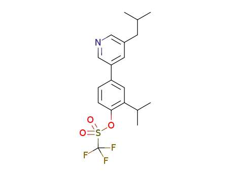 4-(5-isobutylpyridin-3-yl)-2-isopropylphenyl trifluoromethanesulfonate