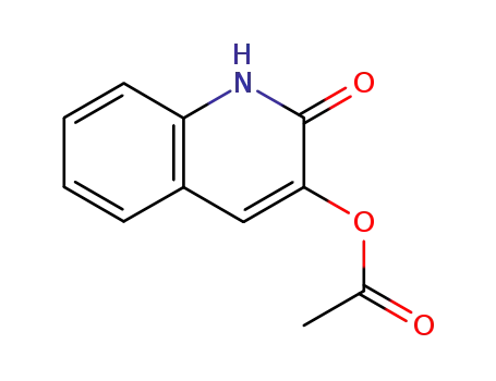 Molecular Structure of 26386-87-8 (2(1H)-Quinolinone, 3-(acetyloxy)-)