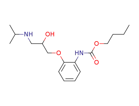 부틸 N-[2-[2-히드록시-3-(프로판-2-일아미노)프로폭시]페닐]카르바메이트