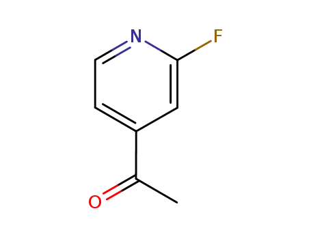 Molecular Structure of 111887-72-0 (Ethanone,1-(2-fluoro-4-pyridinyl)-)