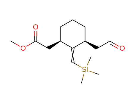 methyl syn-2-<3-(2-oxoethyl)-2(E,Z)-<(trimethylsilyl)methylene>cyclohexyl>acetate