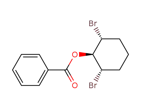 Molecular Structure of 108345-18-2 (Benzoic acid (1R,2S,6R)-2,6-dibromo-cyclohexyl ester)